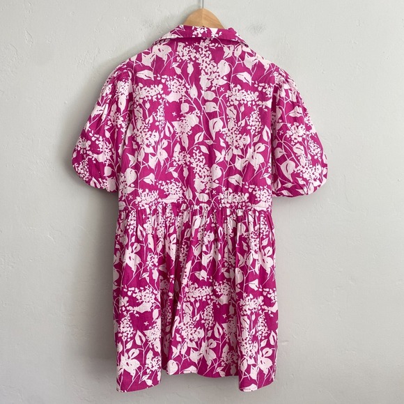 Olivia James the Label Daphne Dress Women Size Medium Pink White - Picture 9 of 13